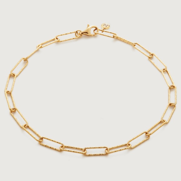 MONICA VINADER Jewelry - NWT Alta Textured Chain Bracelet Gold